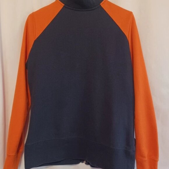 CHICAGO BEARS Apparel Full Zip Up Athletic Jacket Navy Orange Medium - Picture 2 of 5